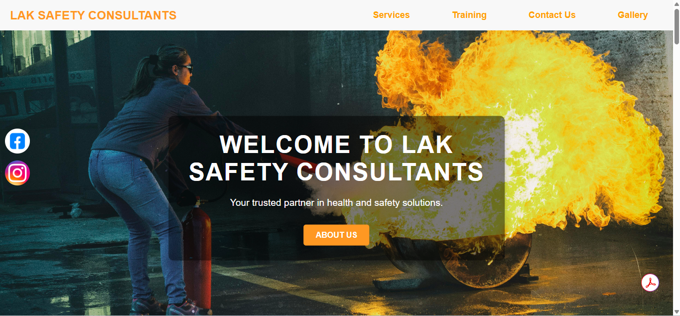 Lak Safety Consultants Website
